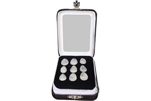 GEMHUB 9pcs/Lot Natural White Moonstone Gemstone Beads Approx 45.00 Ct Blue Flash Oval Cabochon Moonstone Loose Gemstones for Craft & Jewelry Making EW-971