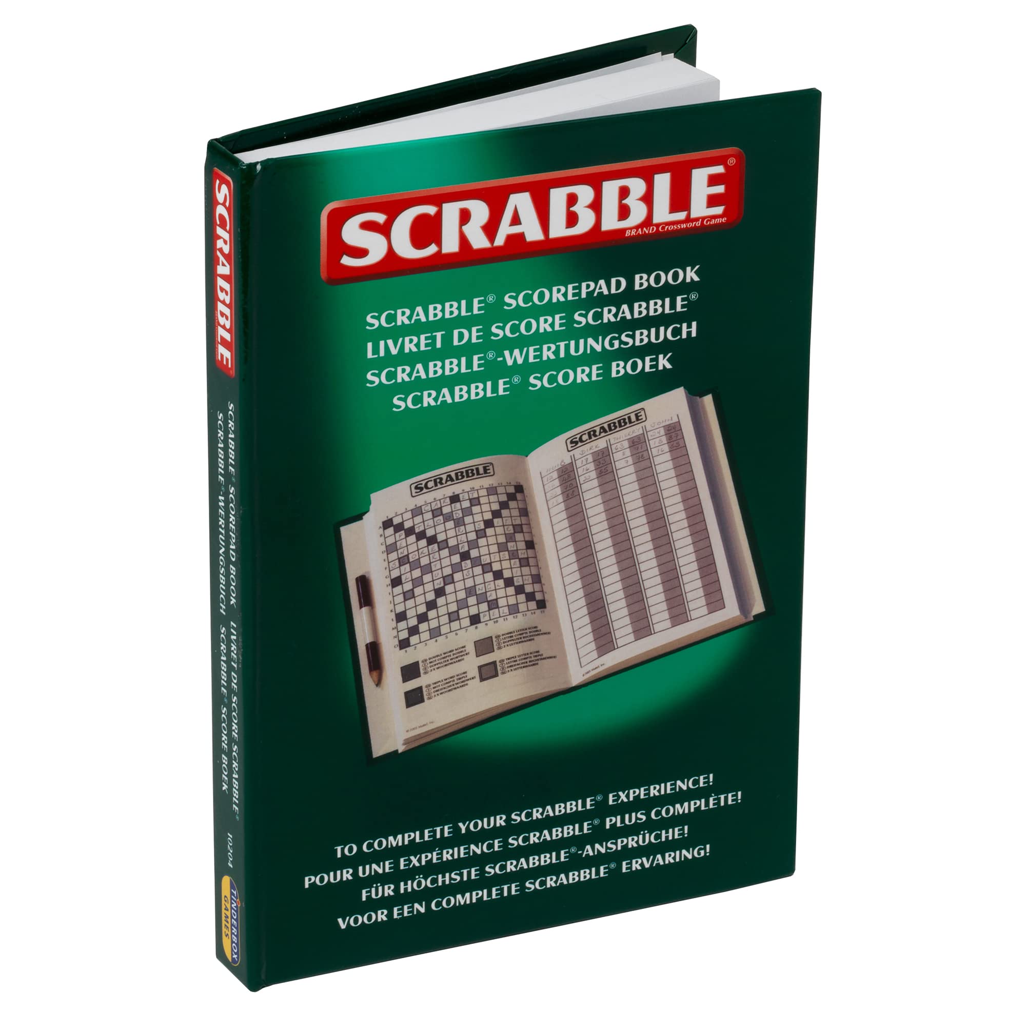 Ideal | Scrabble: Classic Scorepad Book to complete your Scrabble experience | Classic Games | Word Games | For 2-4 Players | Ages 10+