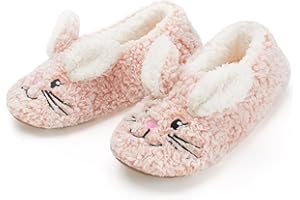 cosyone1997 Cute Animal Slippers for Kids Girls Women, Fuzzy House Socks with Soft Anti-Skid Soles - Unique Gifts for Mom and Animal Lovers!