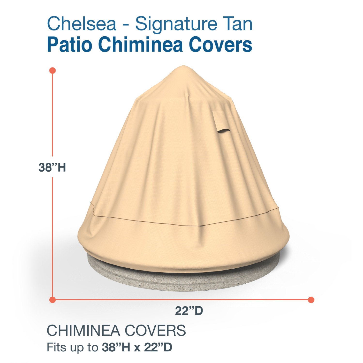 Outdoor Furniture Covers Budge Chelsea Chiminea Cover Small P9a01tn1 Tan 22 Diameter 38 Drop Home Garden