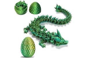 Varuotu 3D Printed Dragon Egg,Mystery Crystal Dragon Fidget Toys,Articulated Dragon,Home Desk Decor Easter Surprise Dinosaur Eggs,Adults Fidget Toys for Autism/ADHD