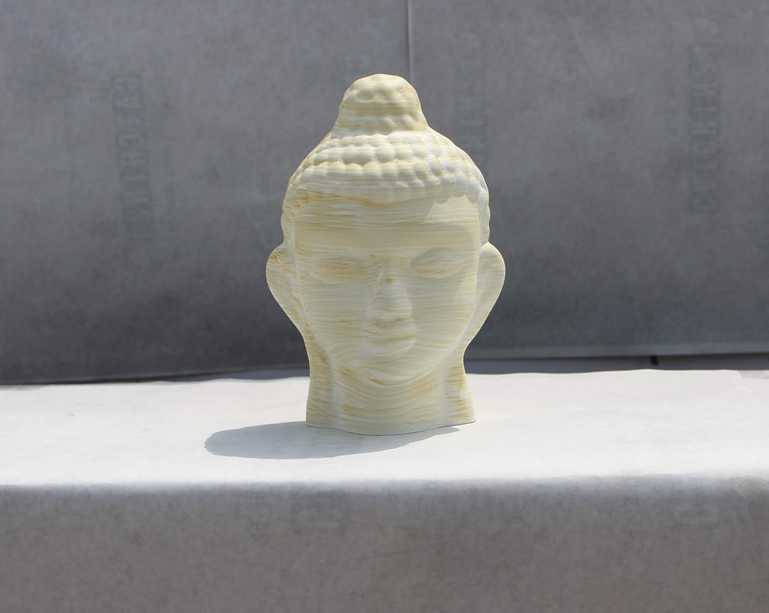 Buddha Indian Statue Idol Handicraft Hand Face Painted Decoration