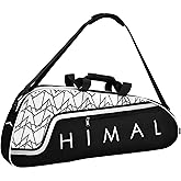 UNIHIMAL Tennis Bag for Men Women Holds 3 Rackets, Large Capacity Racquet Bags with Protective Pad, Removeable Shoulder Strap