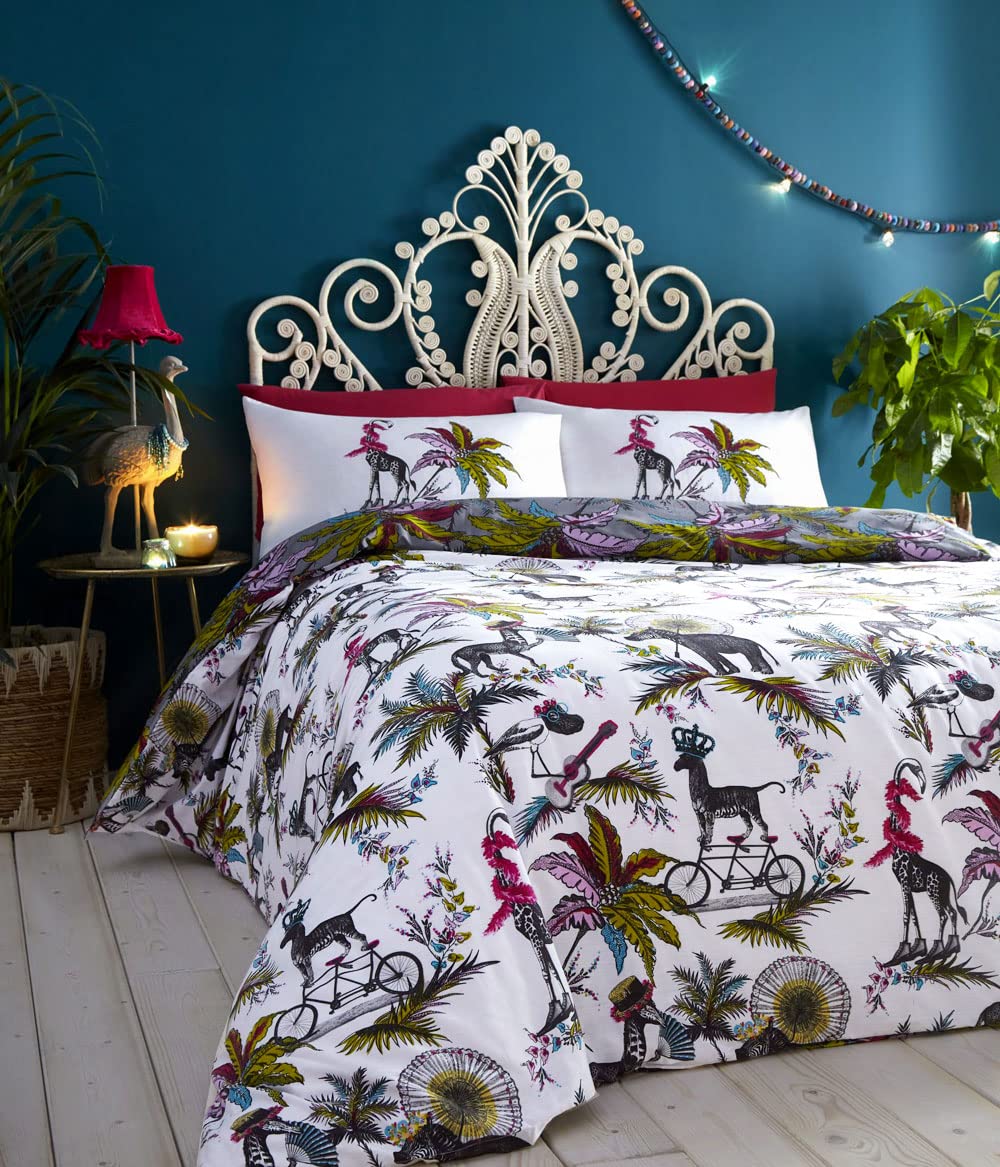 Portfolio Safari Jumble Duvet Cover and Pillowcase Set (Double)