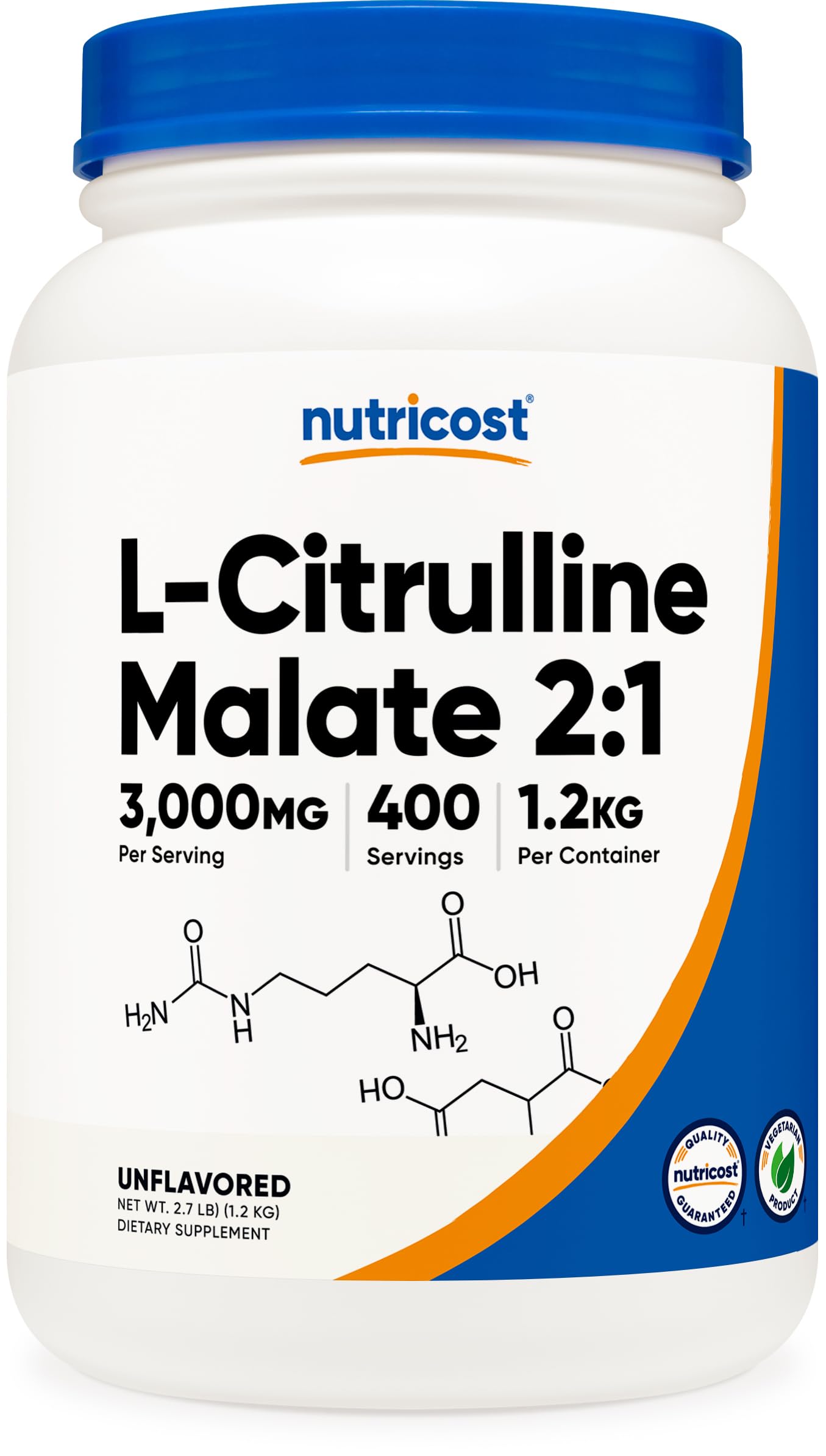 Nutricost L-Citrulina Malato en Polvo (2:1) 1,2KG