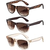 MEETSUN Polarized Sunglasses for Women Men Classic Retro Trendy Driving Sun Glasses UV400 Protection (3 Pack)