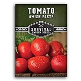 Survival Garden Seeds - Amish Paste Tomato Seed for