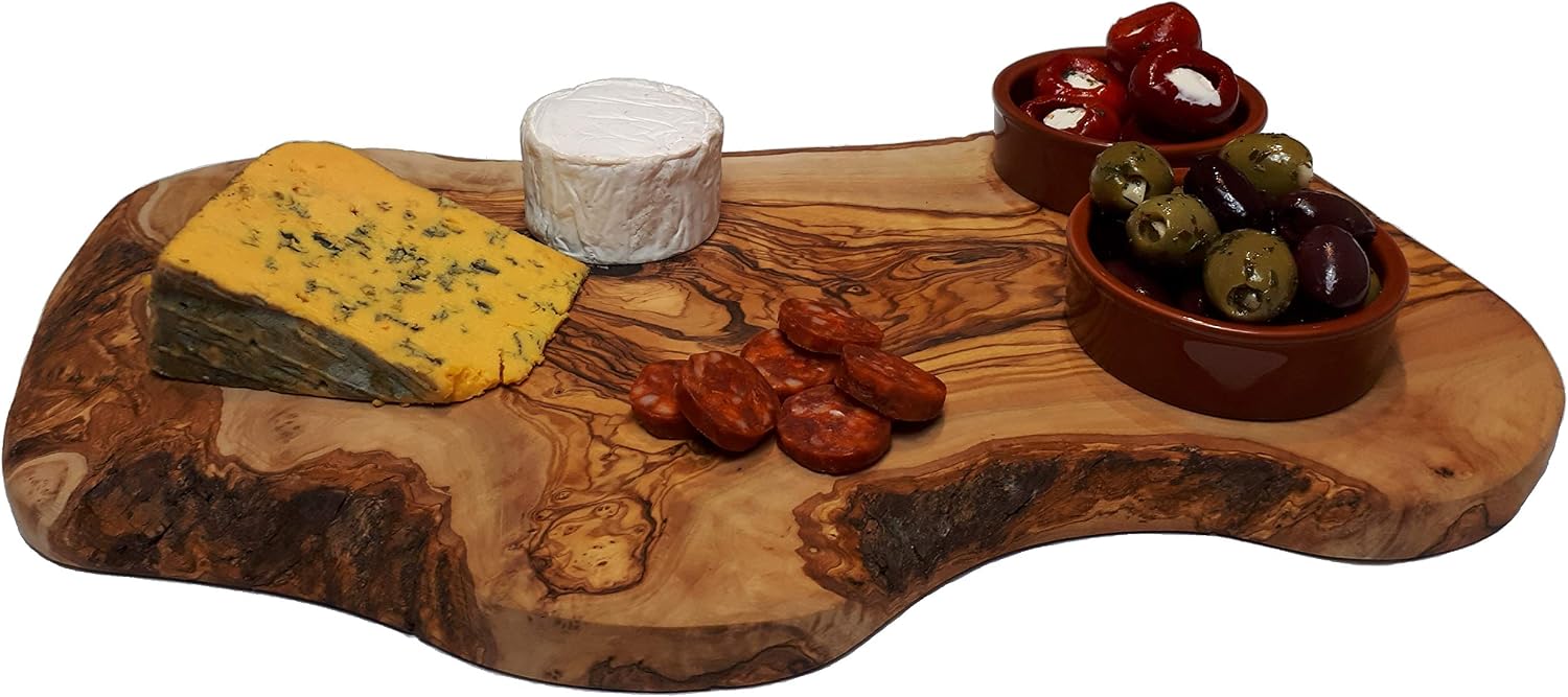 Cleminson 40 x 20 cm Olive Wood Chopping, Serving and Antipasti Board, 1.8L x 40W cm - Image 4