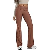 ODODOS Women's Foldover Pants 30"- Ultra Soft odSTRATUM Tech Performance Mid Rise Lounge Casual Yoga Pants