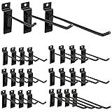 Ferraycle Slatwall Hooks 24 Pcs 4/6/8 Inch Slatwall