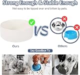 AHX Ceramic Dog Bowl 8 Inch Non-Spill Wide Deep Food & Water Bowl view 3