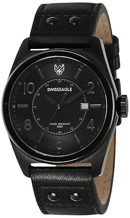 Swiss Eagle Analog Grey Dial Mens Watch-SE-9045-03