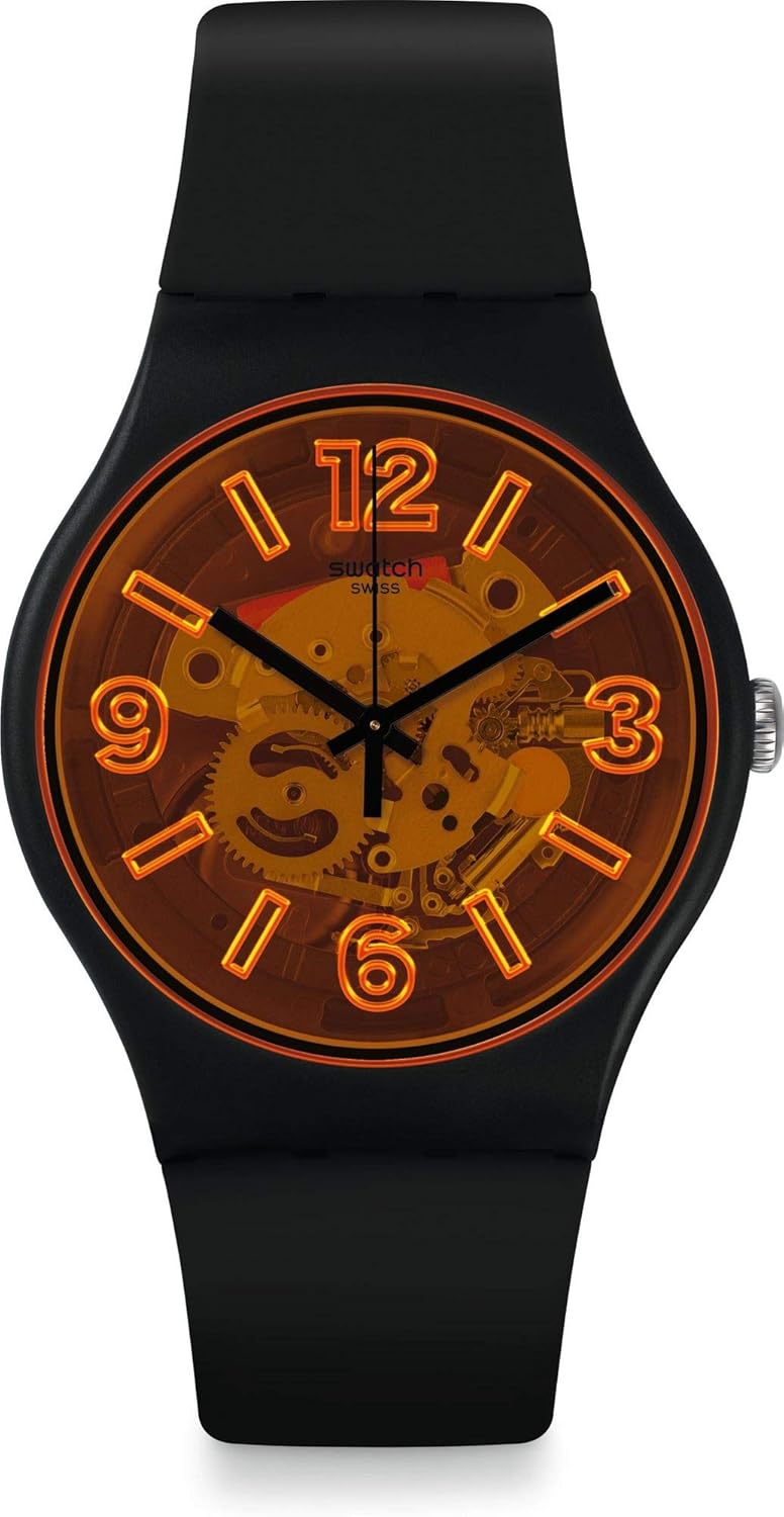 Swatch Reloj Analógico para Hombre de Cuarzo con Correa en Silicona SUOB164