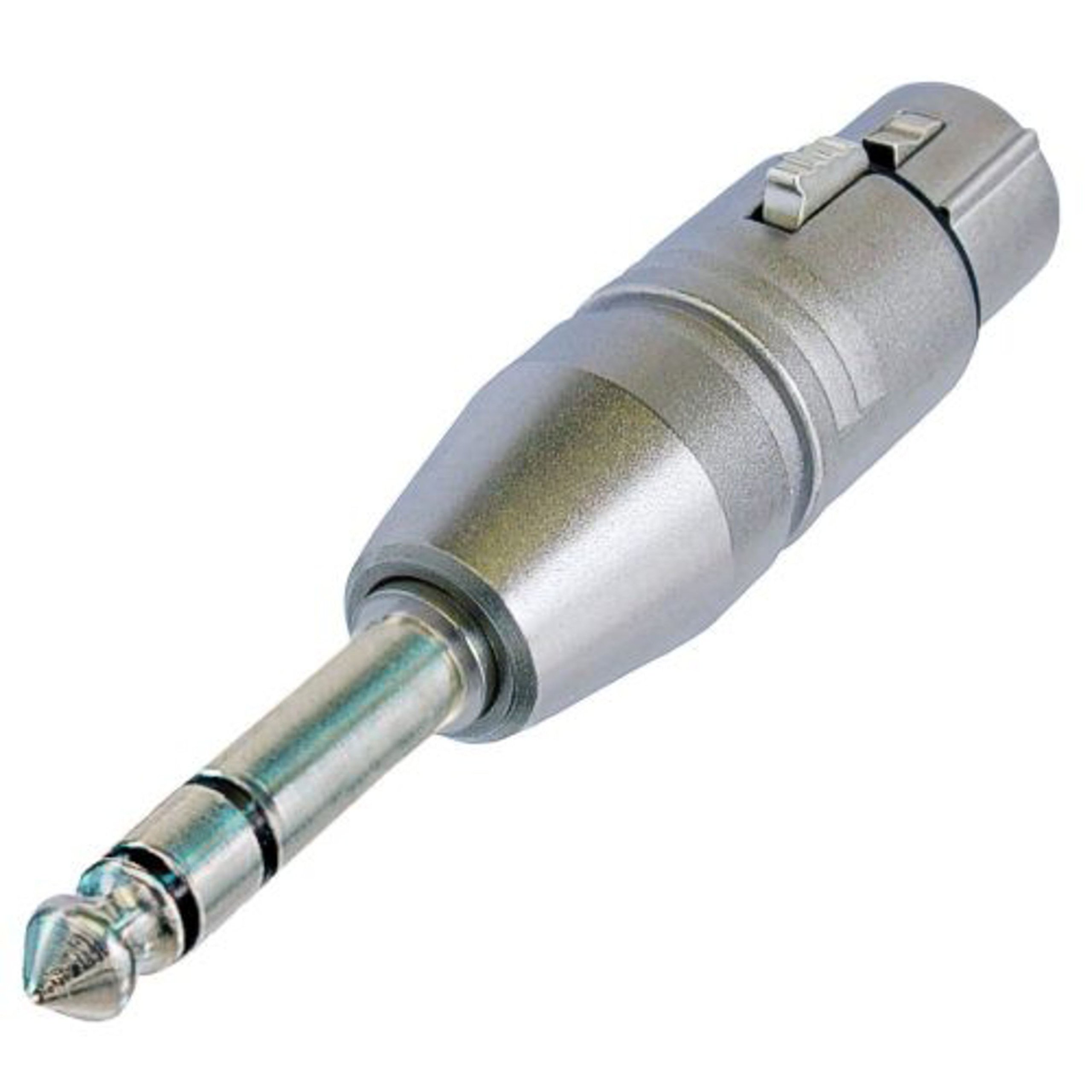Neutrik NA3FP 3 Pole XLR Female to Stereo 1/4" Male Jack Plug. Adaptor Converter