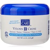 Vital Care Vitamin E Cr&egrave;me, (8 Fl. Oz), A Complete Skin Care with Age- Defying Antioxidants for Men and Women