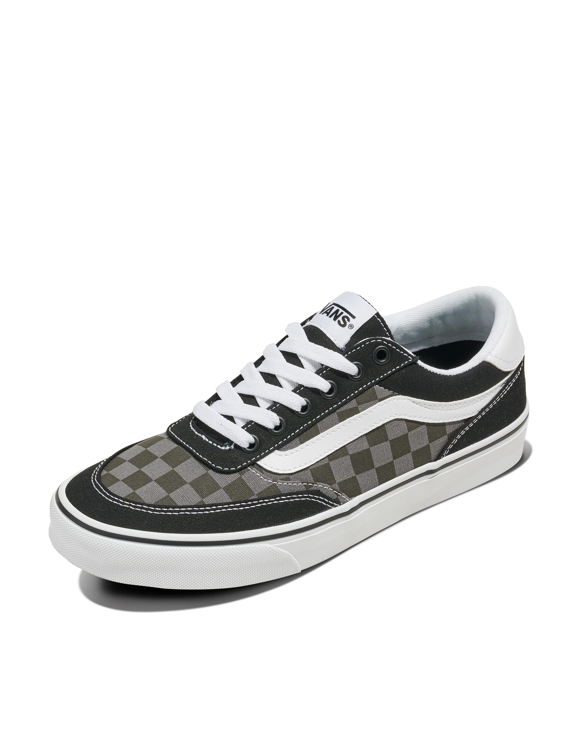 Vans Men's Brooklyn LS Shoe - Low-Top Fashion Sneakers for Casual Wear. Tonal Check Faded Black. 13 Image