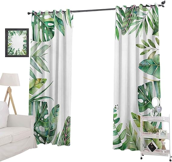 YUAZHOQI Thermal Insulated Blackout Curtains Interesting Jungle Themed