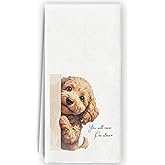 Bnzolyoia Funny Goldendoodle Hand Towels - Goldendoodle Gifts for Women Friends, Golden Doodle Home Decor, Funny Towels for Bathroom Decorative, 16x24 Inch