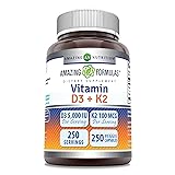 Amazing Formulas Vitamin D3 5000 IU with Vitamin K2