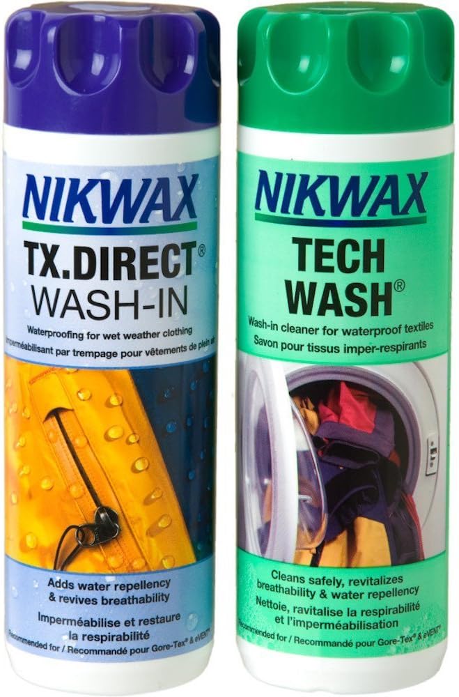Nikwax Tech Wash and TX Direct Wash-In Twin Pack 2 x 300 ml