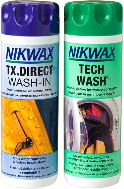 Nikwax Tech Wash and TX Direct Wash-In Twin Pack 2 x 300 ml