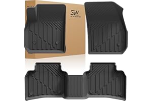 3W Floor Mats for Cadillac XT4 2019 2020 2021 2022 2023 2024 2025, Custom Fit TPE All Weather Car Accessories Cadillac Xt4 Fl