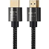 Zeskit X-Tech 48Gbps Ultra High Speed HDMI Cable 3ft, 8K60 4K120 144Hz eARC HDR HDCP 2.2 2.3 Compatible with Dolby Vision App