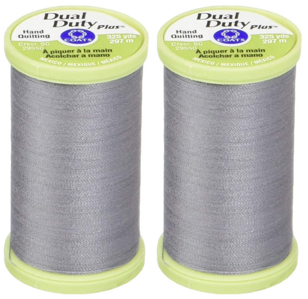 2Pack Bundle Coats & Clark Dual Duty Plus Hand Quilting Thread 325yds