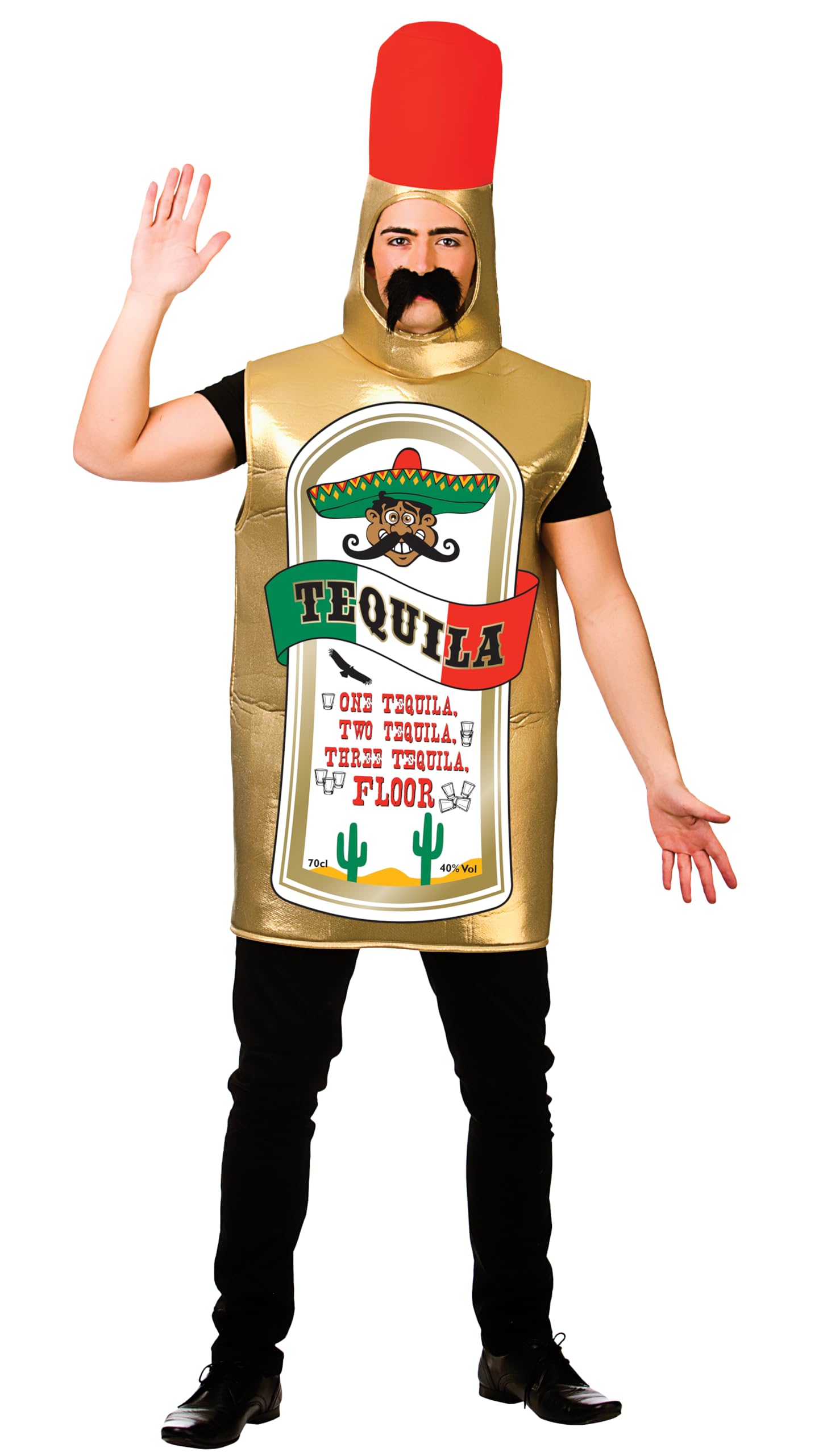Wicked Costumes Adult Funny Tequilla Fancy Dress Costume - One Size