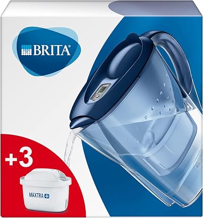 BRITA Marella Fridge Water Filter Jug 2.4 L 3 MAXTRA+ Filters Blue