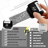Miseyo Identity Theft Protection Roller Stamp Set Black 6 Refill Ink Included view 7