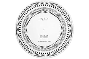 Turntable Strobe Disc LP Stroboscope Mat Tests Rotational Speed Detection LP Turntables Calibration Disc for Record Player