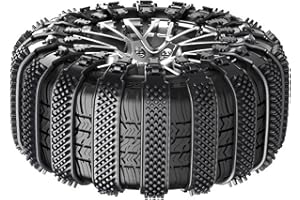 Snow Chains For Trucks – 10-Piece Anti-Slip Adjustable Wheel Ties And Belts, Snow Truck Tire Chains | Heavy-Duty Ice Winter T