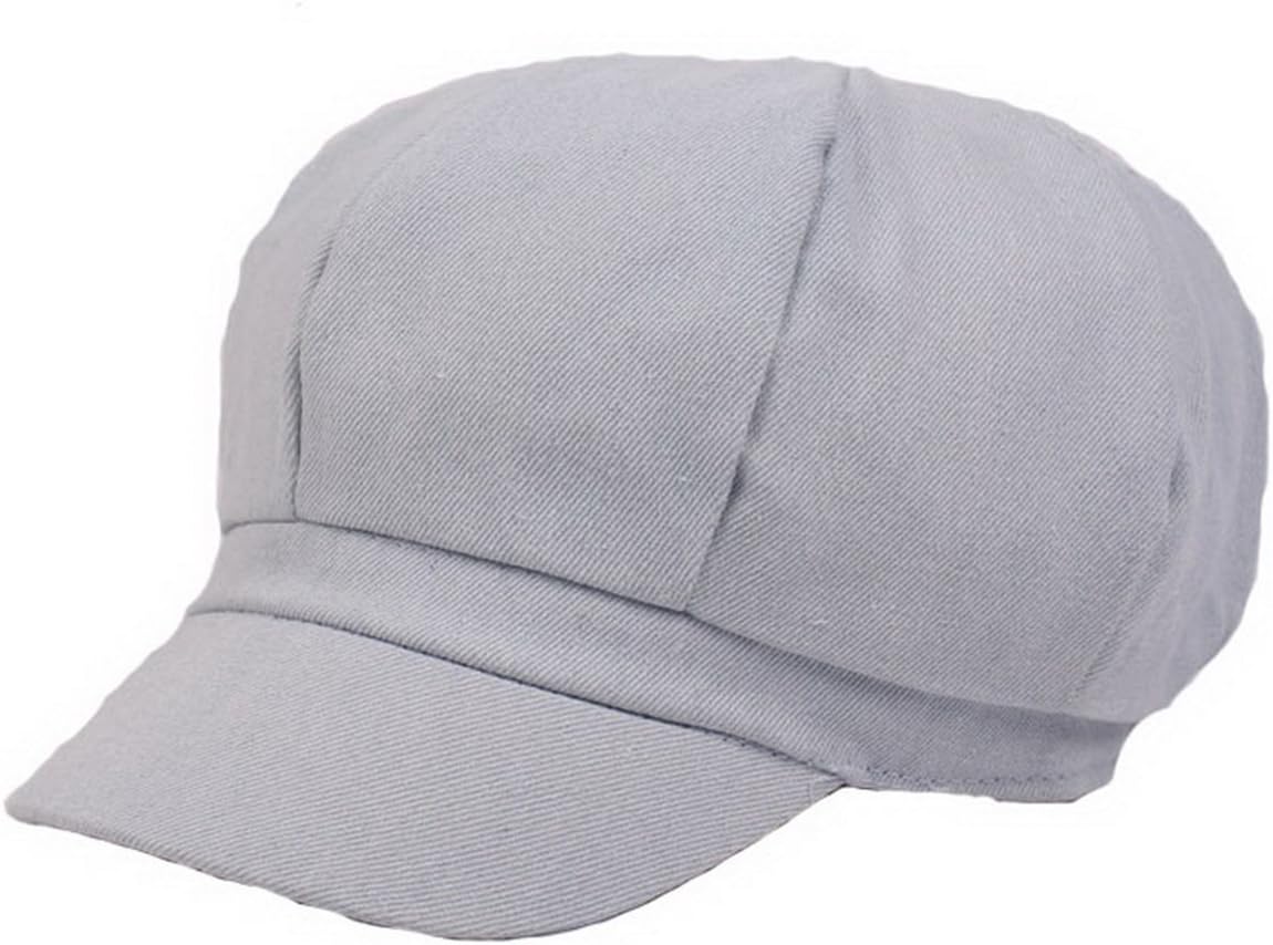 Licus Women Denim Newsboy Cabbie Peaked Beret Cap Vintage Baker Boy Visor Artist Hat
