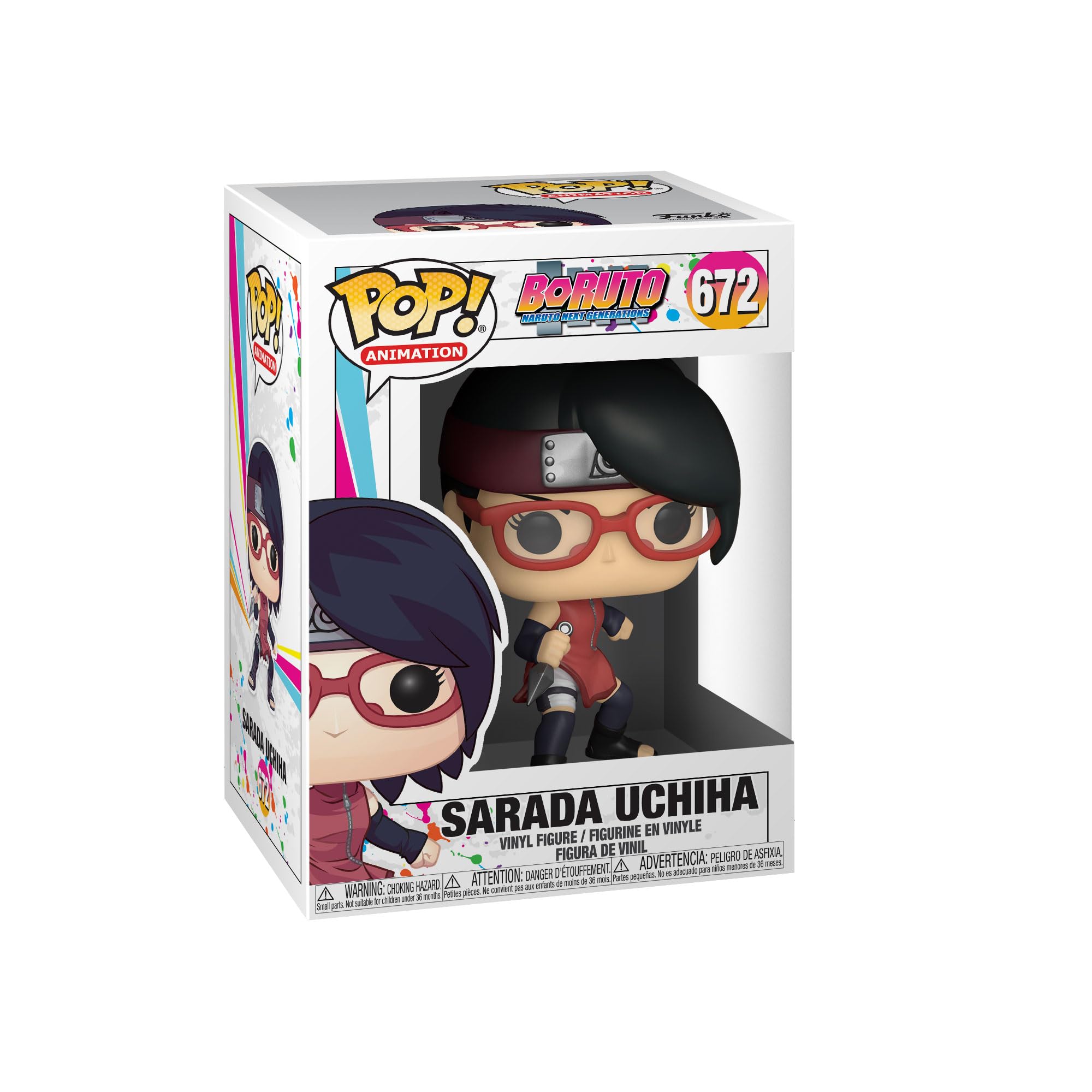 Funko POP! Animation: Boruto - Sarada Uchiha - Boruto: Naruto Next Generations - Collectable Vinyl Figure - Gift Idea - Official Merchandise - Toys for Kids & Adults - Anime Fans