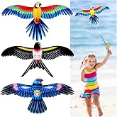 Vodolo Kites for Kids Ages 3-5,Cute Colorful Kid Kites Easy to Fly for Beach Park Outdoor Game Activities,Pocket Mini Kite for Kids Ages 4-8 with Handle