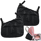 2PCS Universal Side Sling Stroller Cargo Net,Portable Storage Mesh Bag,Stroller Storage Organizer Bag,Non-Slip and Adjustable