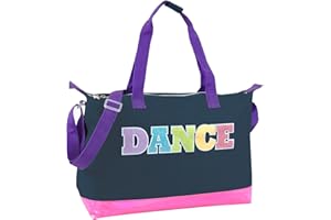 MADISON & DAKOTA Garment Dance Shoulder Bags for Girls, Teen Dancers, Costumes, Boys | Holographic Glitter Dance Bag for Kids