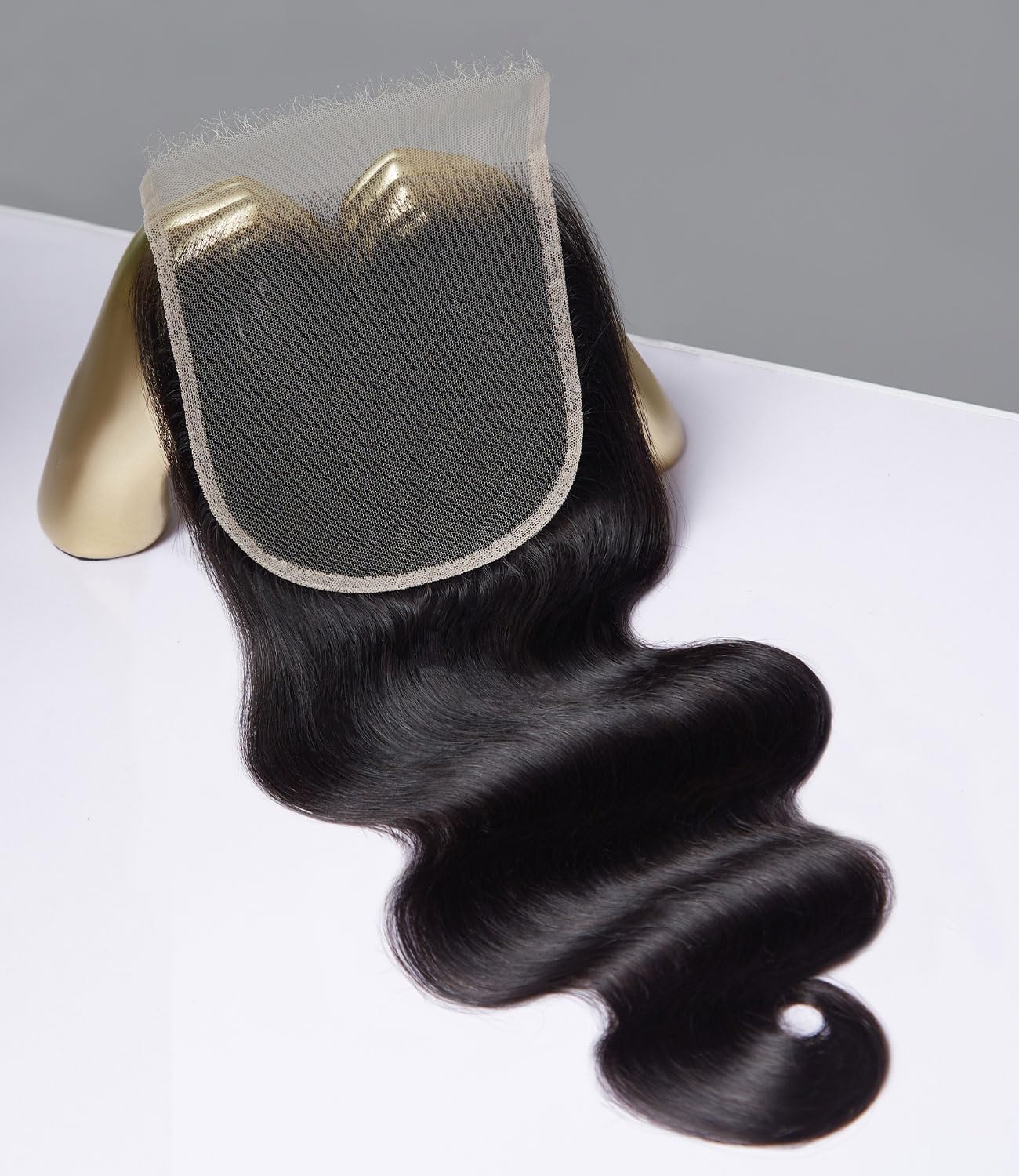 Photo 1 of Mlip 5x5 HD Lace Closure Body Wave, 0.10mm Ultra Thin Invisible Swiss Lace, Skinlike Real HD Lace Melt into Skin Perfectly, Pre-plucked Natural Hairline, Raw Indian Human Hair 22 Inches