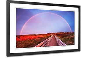Rainbow Framed Wall Art. Canvendish Beach PEI Original Photography Print.