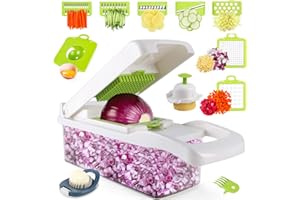 MAIPOR Vegetable Chopper - Onion Chopper - Multifunctional 15 in 1 Professional Food Chopper - Dicer Cutter - Kitchen Veggie Chopper with Container - Egg Slicer