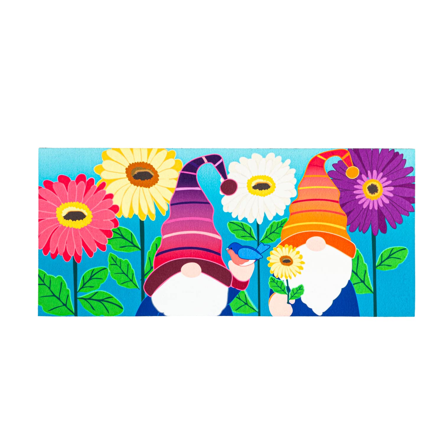 Evergreen Sassafras Bundle - Set of 6 Whimsical Interchangeable Entrance Doormats | Indoor and Outdoor |22-in x 10-in doormats and 30-in x 18-in Tray | Non-Slip Backing | Low Profile | Home Décor - Image 4