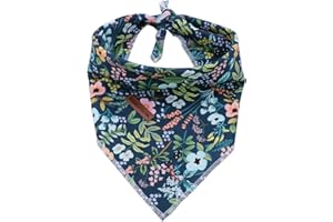 Elegant little tail Dog Bandana for Boy Girl Small Medium Large Dogs, Comfortable Dog Bibs Scarf, Adjustable Square Dog Kerchief