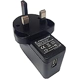 MITSUGAWA 1-Port 5V 2000mA UK plug Mains TRAVEL Charger - Connect your USB Cable to Mains - for Apple iPad, iPhone, MP3 players, iPods and mobile phones etc- WP2100-U