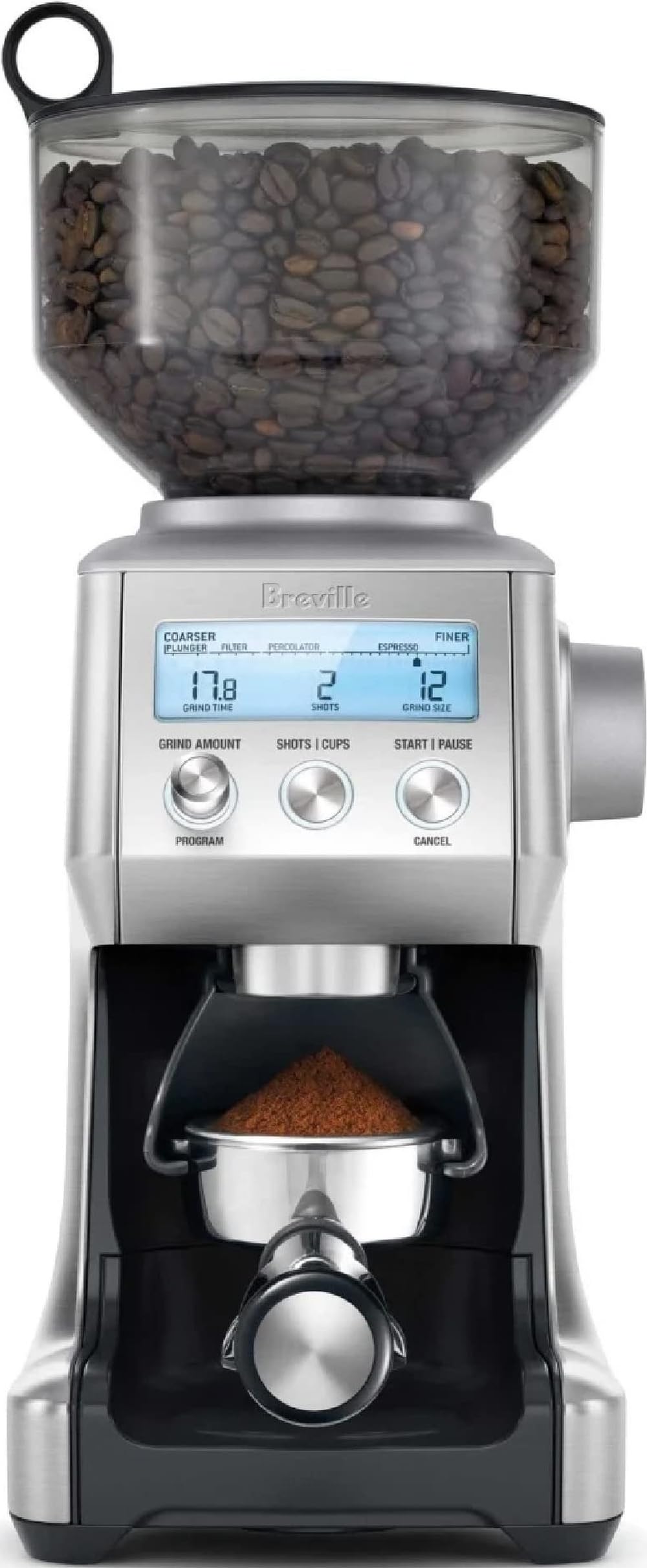 Breville BCG820BSS Smart Grinder Pro, acero inoxidable cepillado