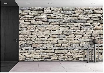 Wall26 Old Stone Wall Texture Removable Wall Mural Self Adhesive Large Wallpaper 100x144 Inches Amazon Com