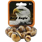SCS Direct Assorted Marble Nets Pack &ndash; Unique Nets with 25 Marbles Total - 1 Shooter Marble &amp; Fun Fact Cards Included - Perfect for Group Play - Educational, Entertaining, Ideal for Kids &amp; Family Fun