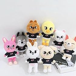 RHEETADA 8 PCS Skzoo Plushies Stray Kids Plush Toys