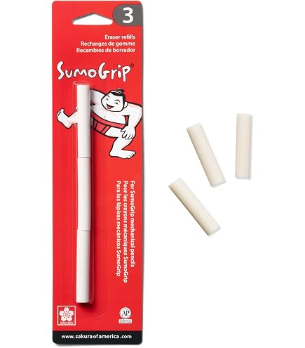 Lot De 2 Gommes De Rechange Uni S Pour Portemines – Compatibles M3/M5, MSXE5, MSE5, MUE-405