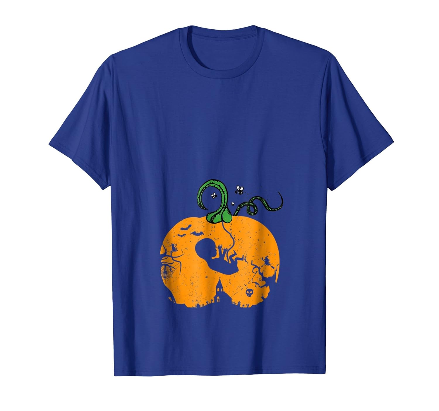 Halloween Pregnancy Announcement T-Shirt-Rose